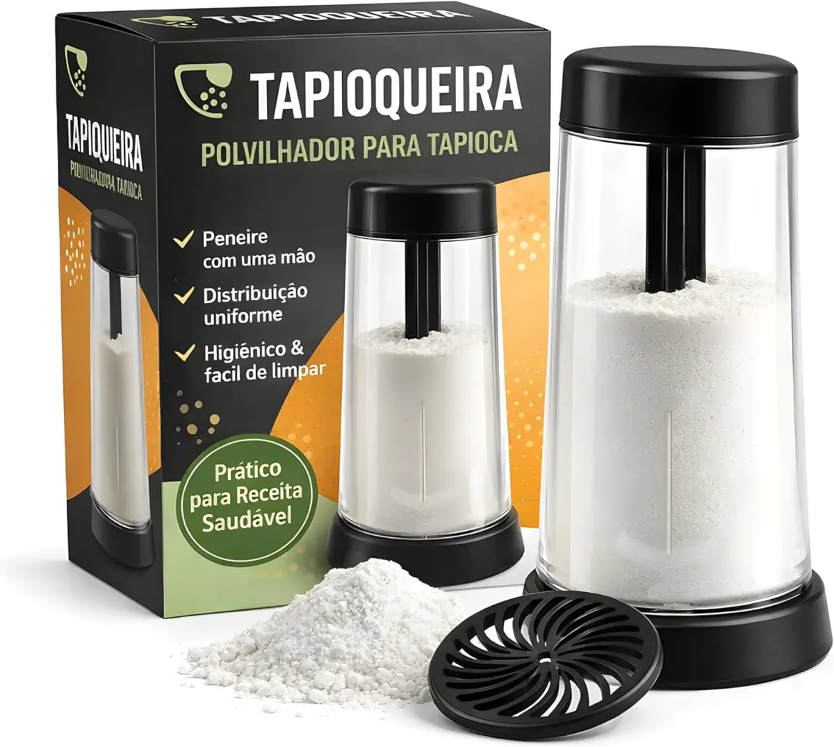Tapioqueira Polvilhador para Tapioca e Goma