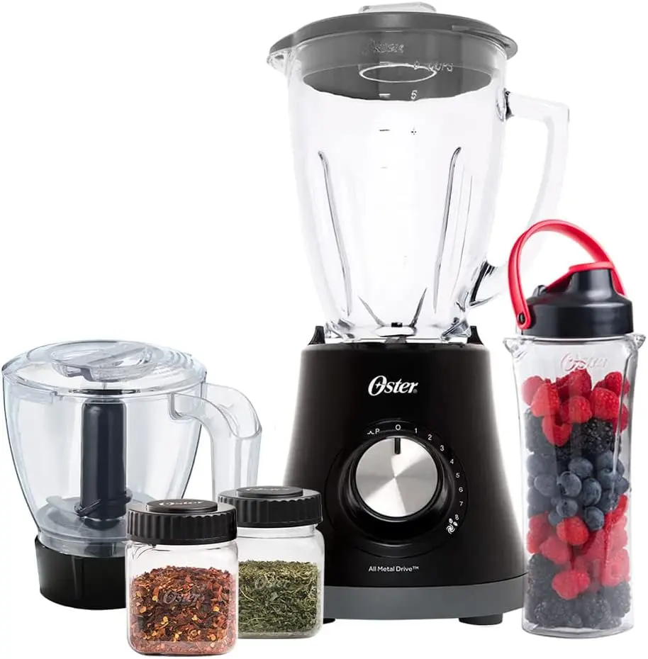Kit Super Chef Preto - Liquidificador e Acessórios
