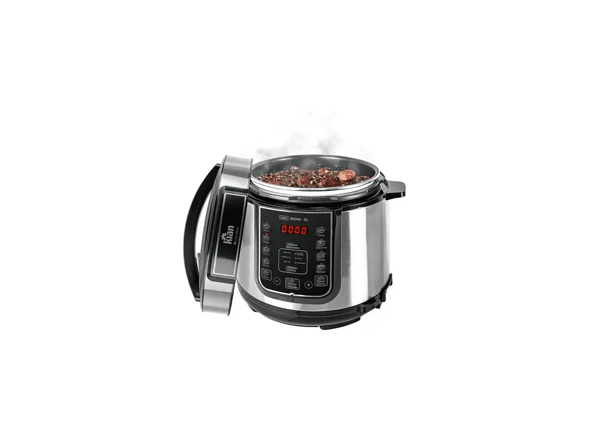 Panela De Pressão Elétrica 5 Litros Kian Inox 127v