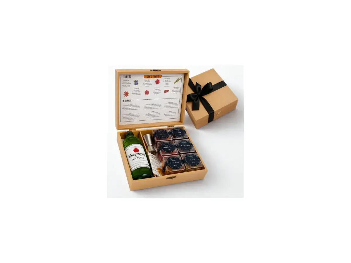 Cesta Kit Drink Gin Tanqueray Premium