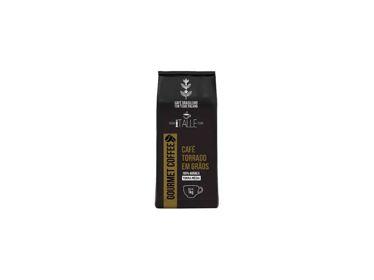 Café Grãos Torrado Torra Média Arábica Gourmet 1kg