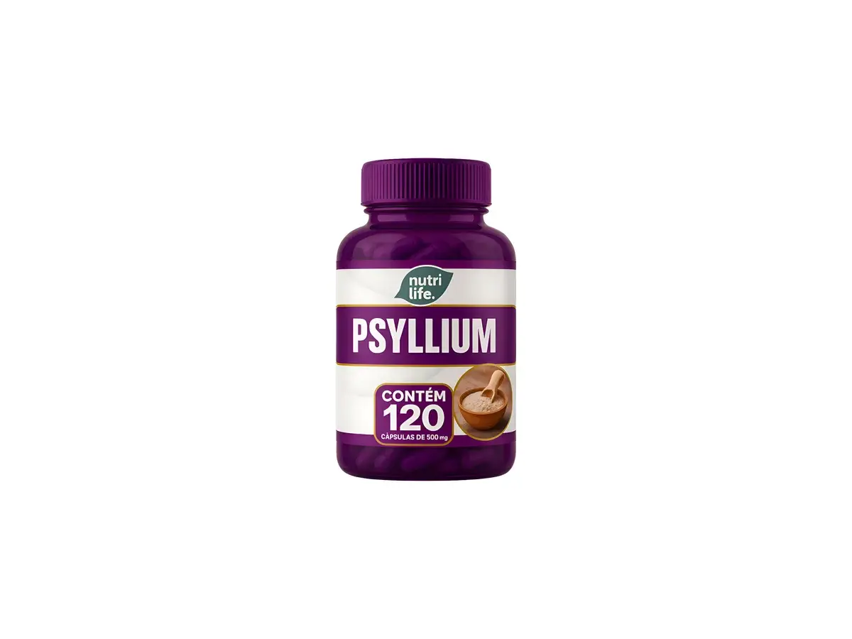 Psyllium 500mg 120 Cápsulas Nutrilife