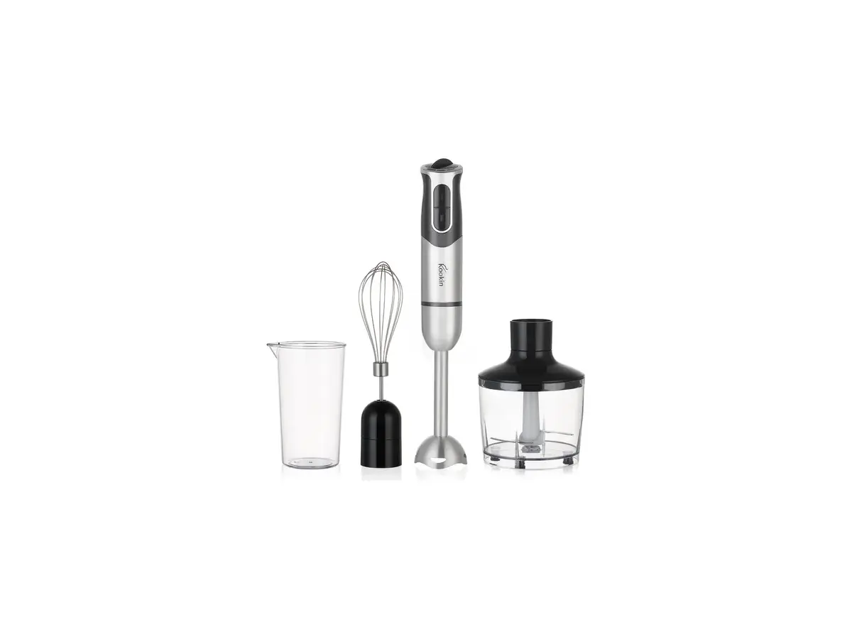Mixer De Mão Portátil 8 Velocidades 3 Em 1 Inox 800w Kookin Knhb1008