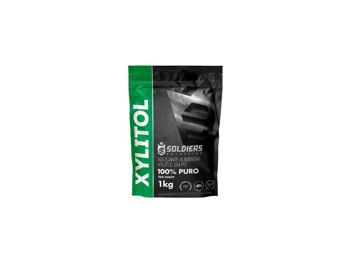 Xylitol 1kg 100% Puro Soldiers Nutrition